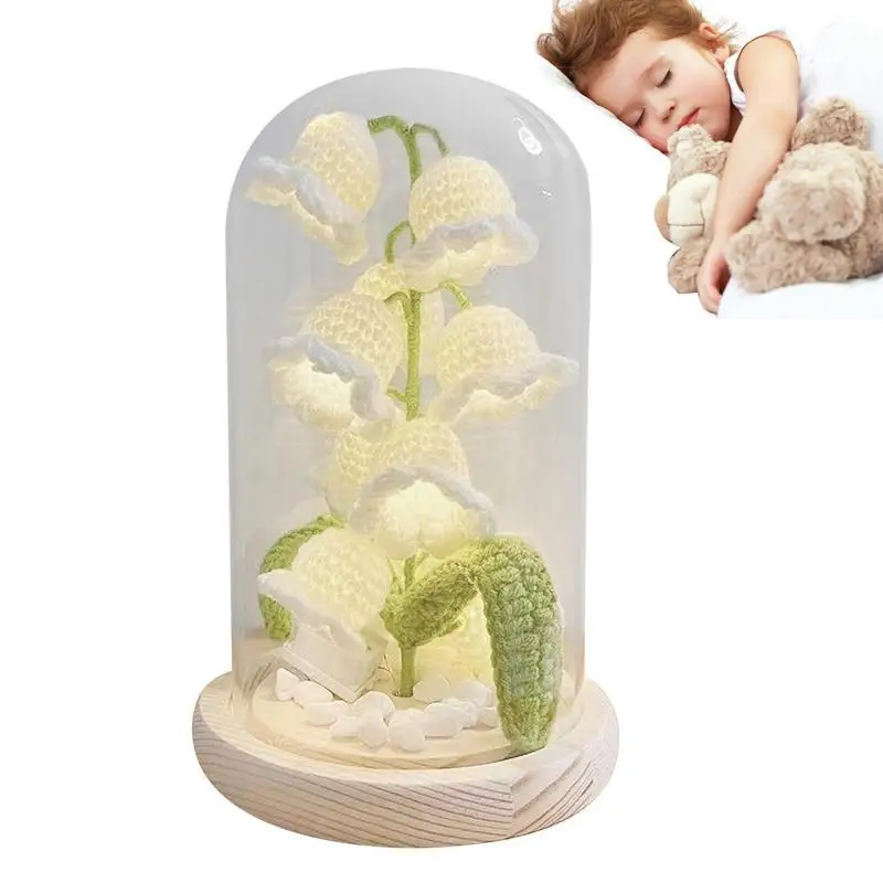 

Lily Of The Valley Lamp Lily Of The Valley Gifts Handmade Flower Lamp For Girls Desk Atmosphere Light For Birthday Anniversary