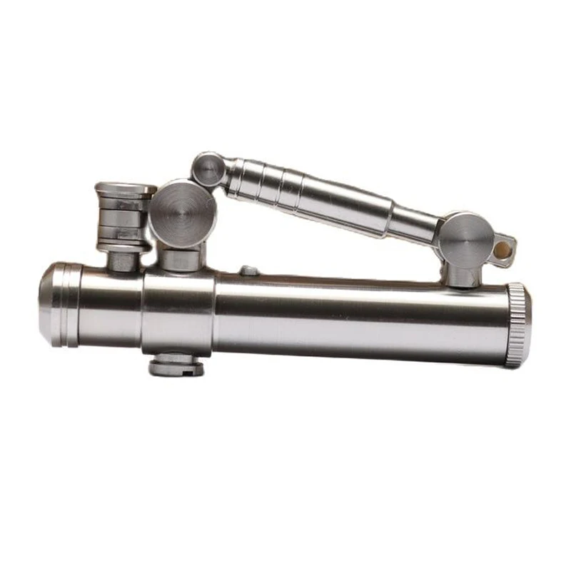 

Brass/stainless Steel Advanced Manual Kerosene Gasoline Cigarette Lighter Lever Principle Retro Automatic Mechanical Creativity