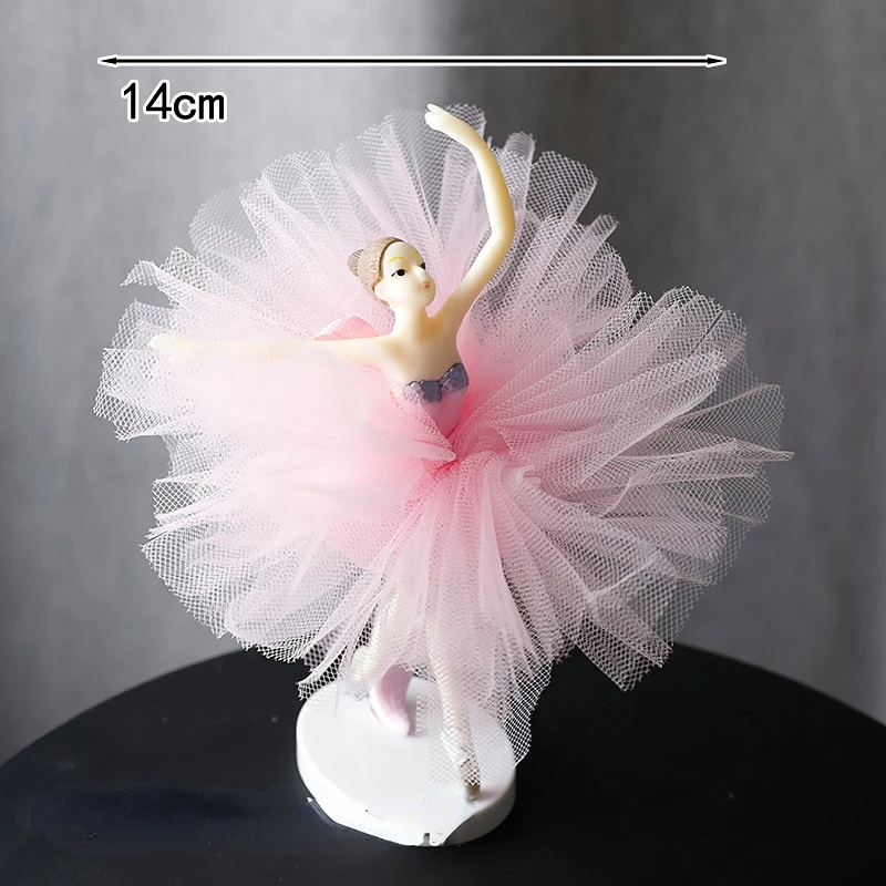 Ballet Girls Decoration Hook Ribbon cake topper cake toppers cake decorations gold leaf cake decorations birthday party supplies party decorations cake baking tools Happy Birthday Cake Topper Wedding Bride For Party Supplies Baking Decor Gifts