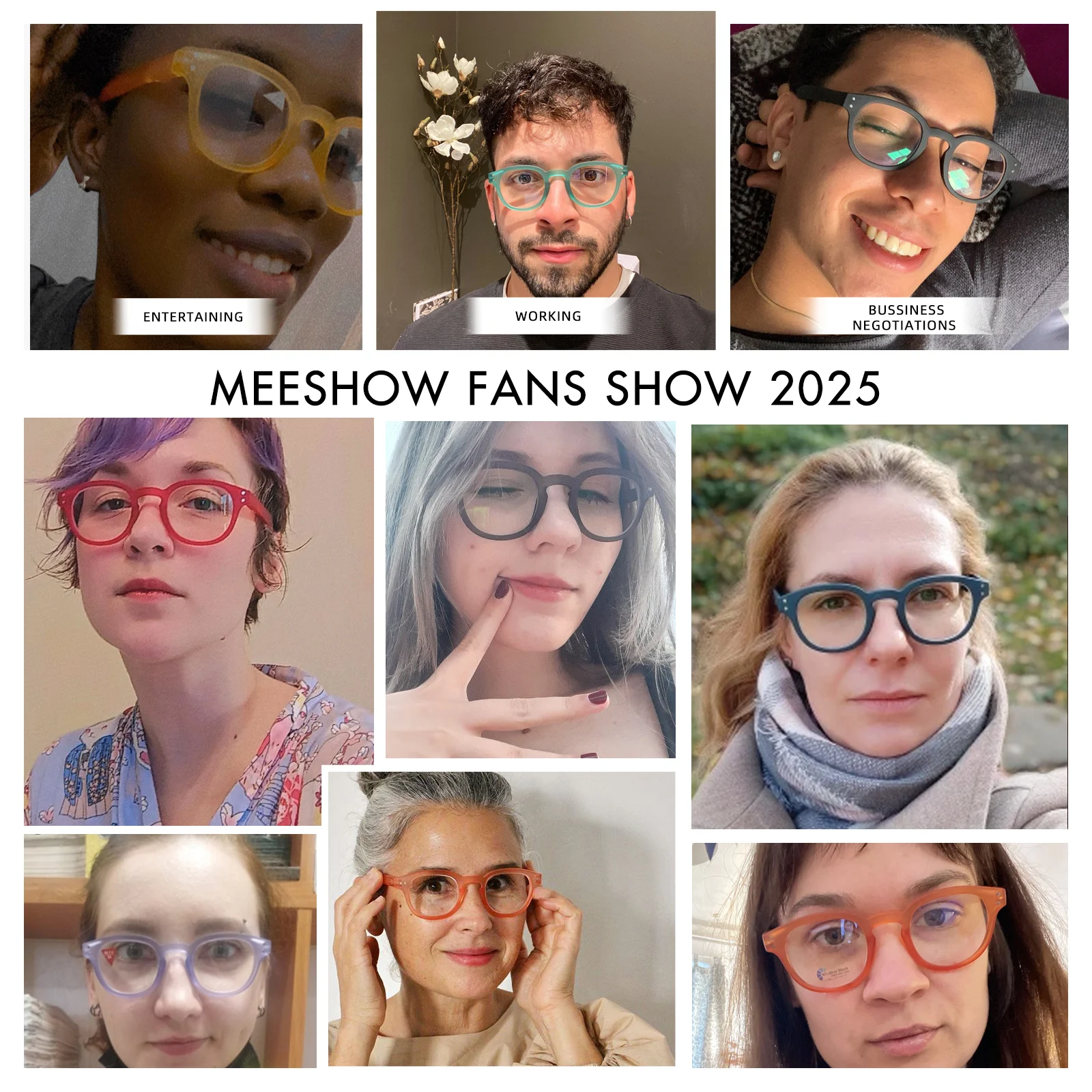 Meeshow Retro Reading glasses men's Eyeglasses with diopter round Europe style quality women eye glasses customs presbyopia 5