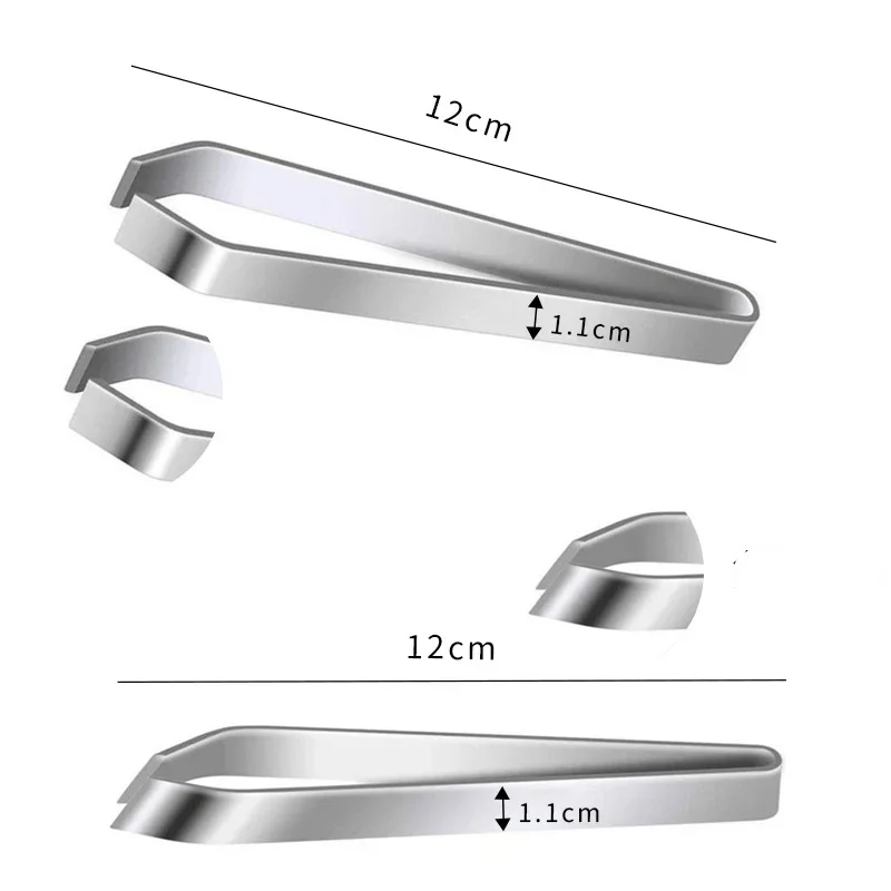 Fish Bone Tweezers Kitchen Tweezers Stainless Steel Tongs Remover Pincer Bevel Edge Bone Pig Foot Hair Fishbone Tweezers Clamp Fish Tweezers Kitchen Gadgets
