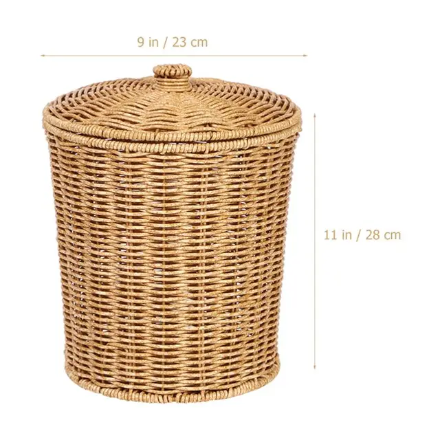 cesto de la ropa Cesta Ropa Sucia Tapa Transpirable 35x50 cm, Pongotodo  Plegable con Funda Interior, Cesta de ropa de bambú natural, Cesta de  almacenamiento de mimbre