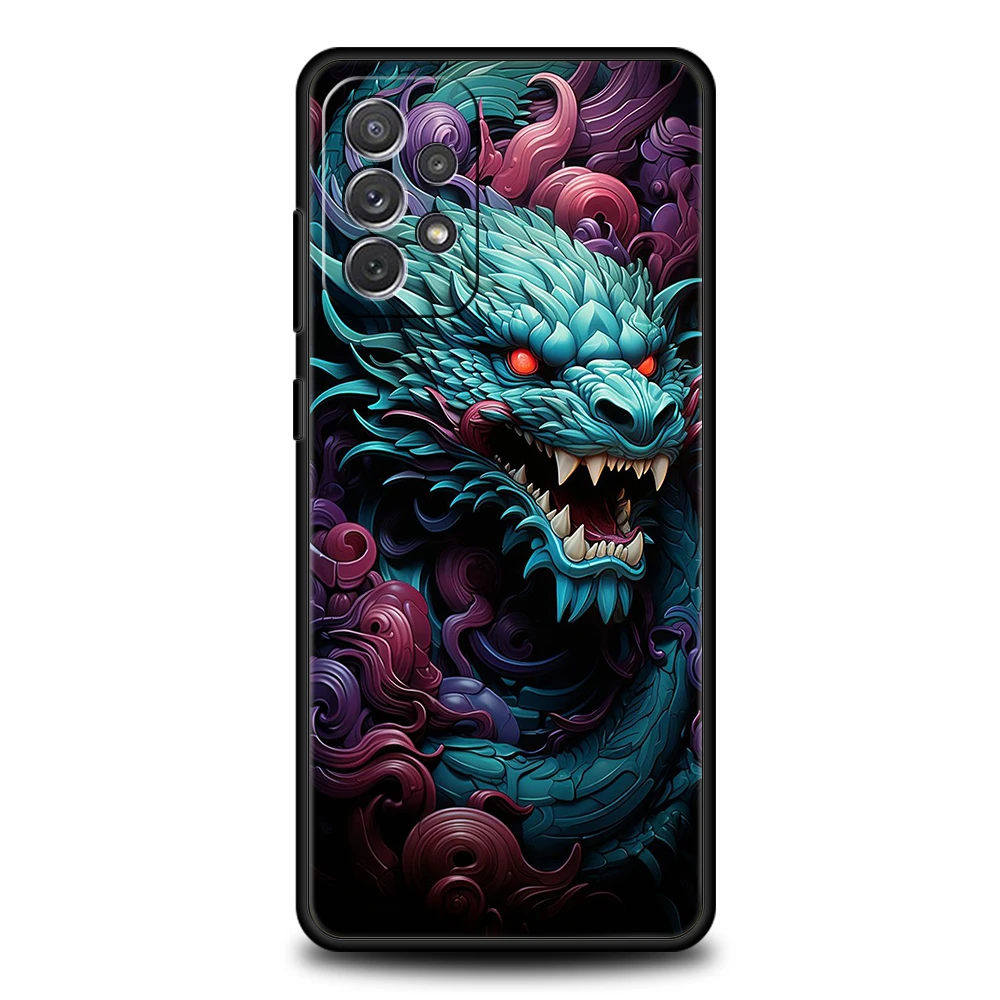 Dragon Design Soft Shell Phone Case - Protective and Stylish Cover