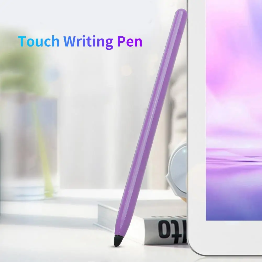 1 Set Tablet Pen Anti-fingerprint Anti-scratch Silicone Capacitive Anti-damage Smartphone Pencil for iPhone