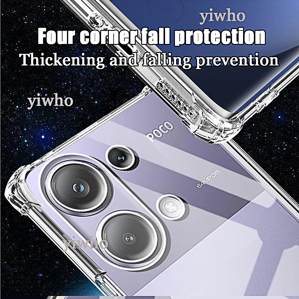 Durable Transparent Clear Silicone Soft TPU Shockproof Phone Case