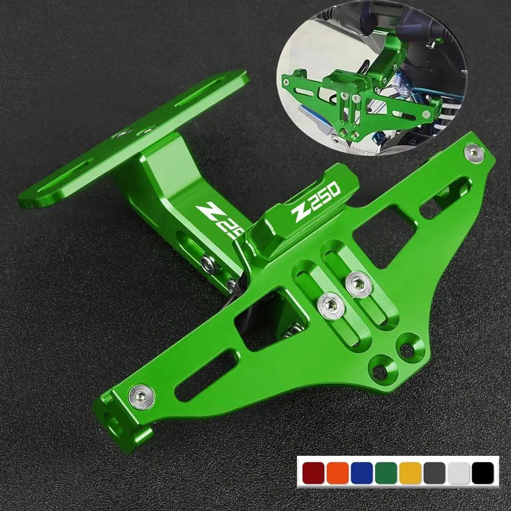 

For Kawasaki NINJA 250 Z250 Z 250 2019 2020 2021 2022 2023 Motorcycle License Plate Holder Number Plate Holder Turn Signal Light