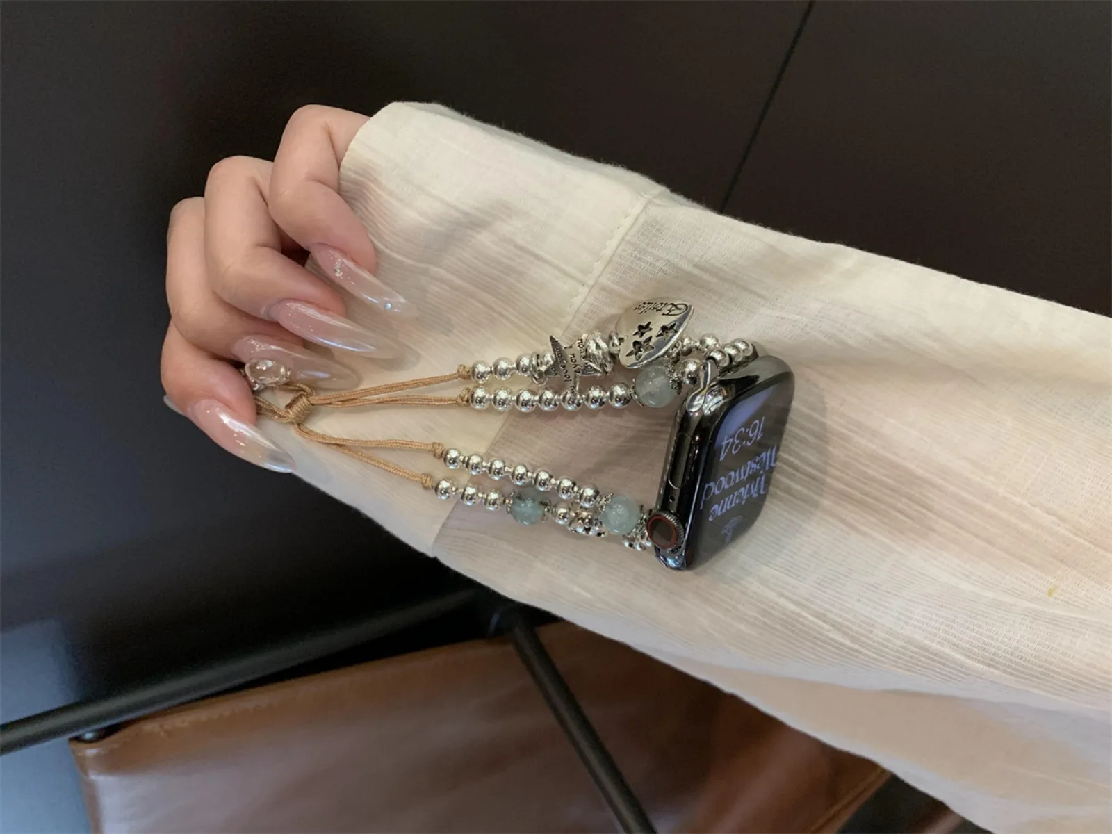 Pulseira de relógio de joias para iWatch Ultra 2 Series 10/9/8/7/6/5 Pulseira de relógio da moda 42/44/45/46/49 mm 38/40/41 mm_voghion.com