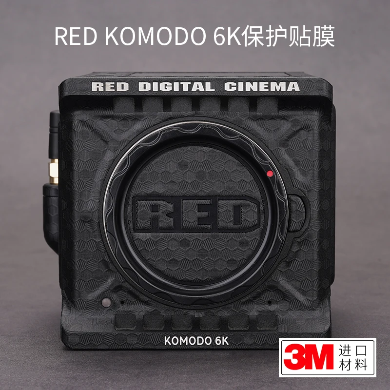 

For Komodo RED KOMODO 6K Camera Protection Film Red Carbon Fiber Sticker Frosted 3M