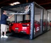 High quality PVC Inflatable black Spray Paint Booth Tent For Car Care And Cleaning mobile shop cover, no continuous inflation 4