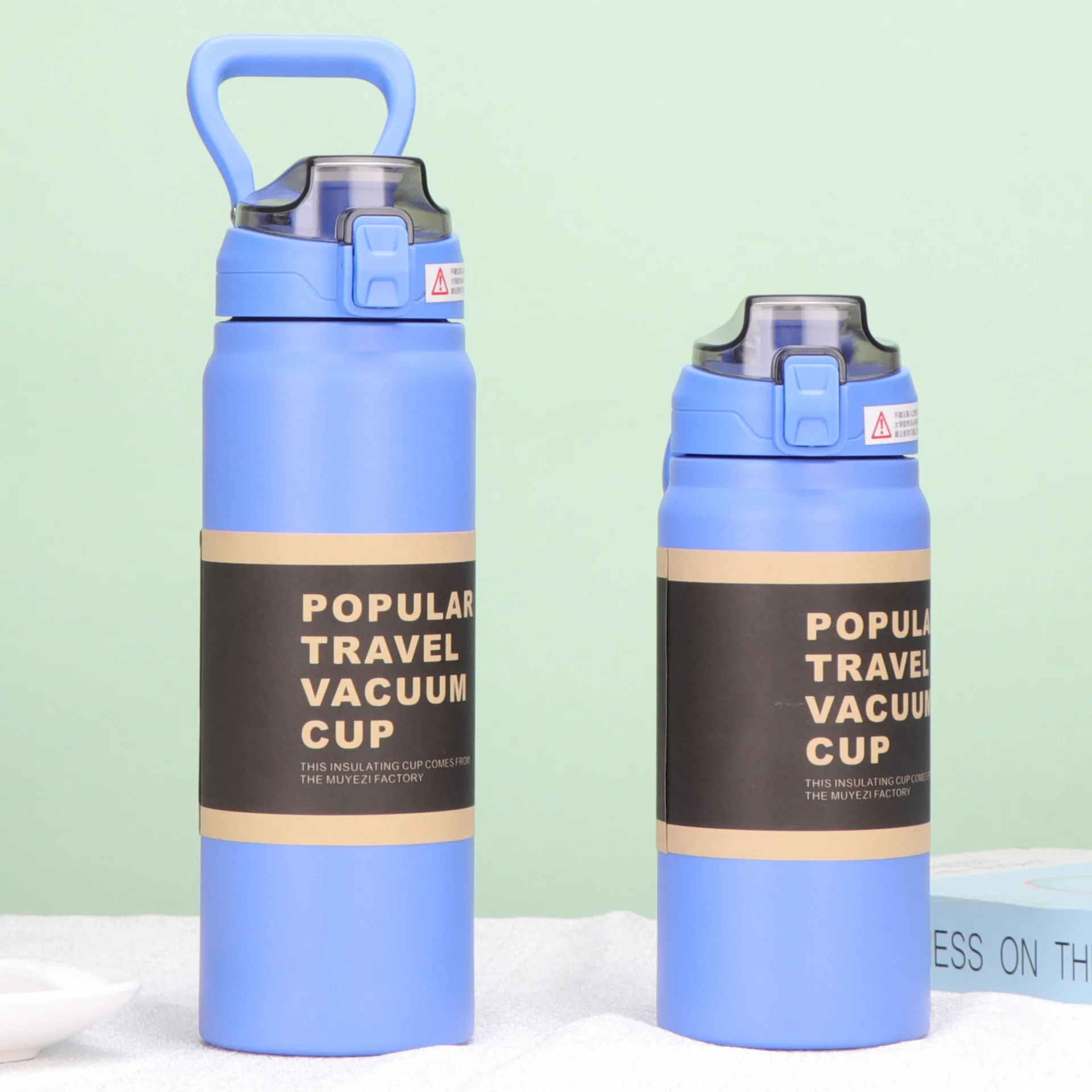 thumbnail image 1 of 900ml Large Capacity Stainless Steel 304 Sport Thermos Mug With Straw Portable Vacuum Flask Travel Thermal Water Bottle Tumbler, 1 of 5