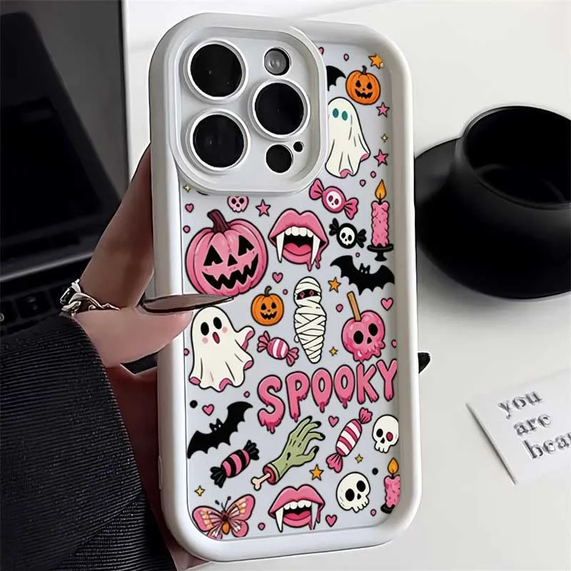 Adorable Halloween Ghost Pattern Phone Case Cover