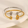 Geometric Simple Luxury Opening Bracelet Fashion Women Trend Jewelry Irregular Unique Wedding Party Gifts Accessories RG413 1