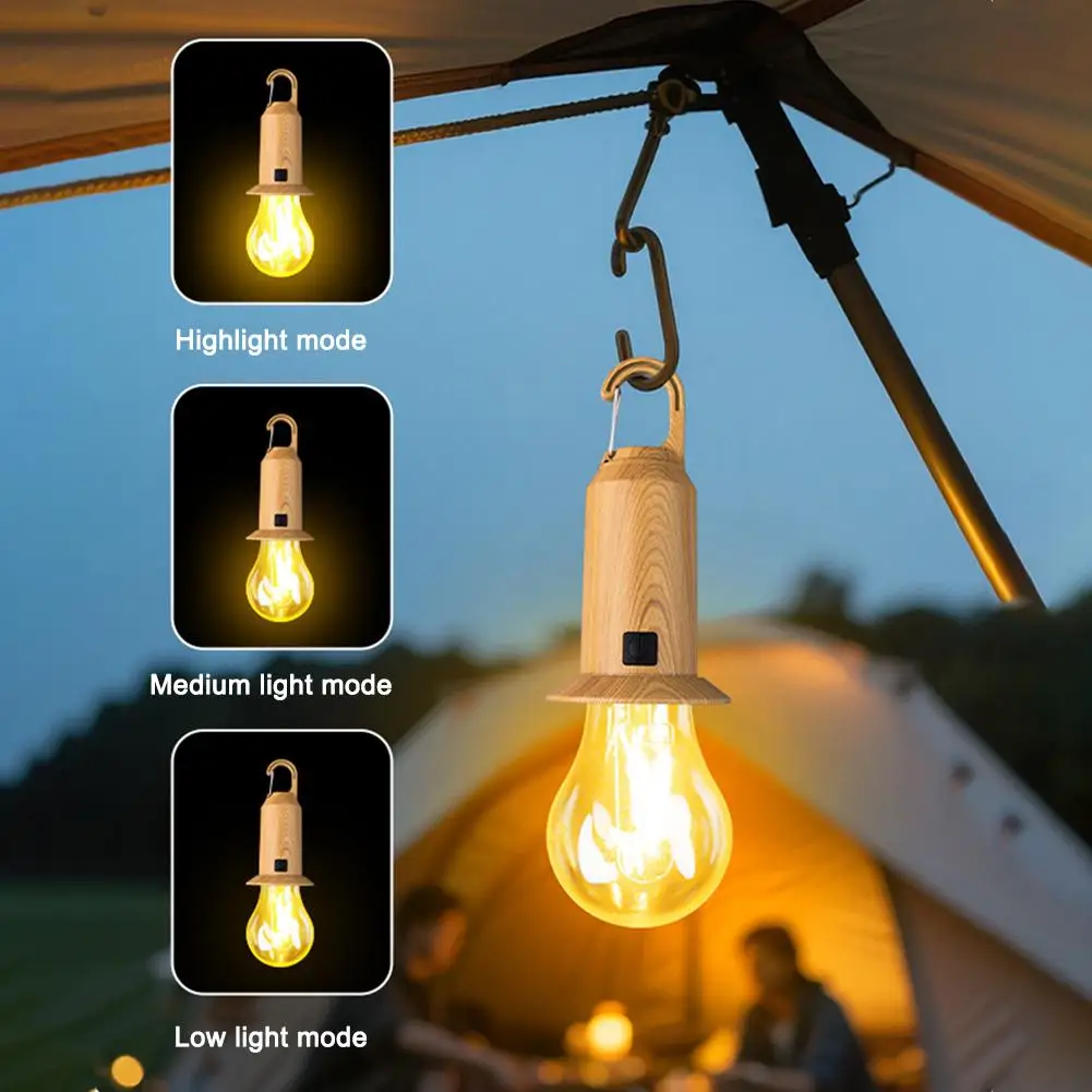 Solar energy Camping Lamp LED Remote control Rechargeable Hanging Courtyard Garden Decoration Lantern Outdoor Camping lamp light