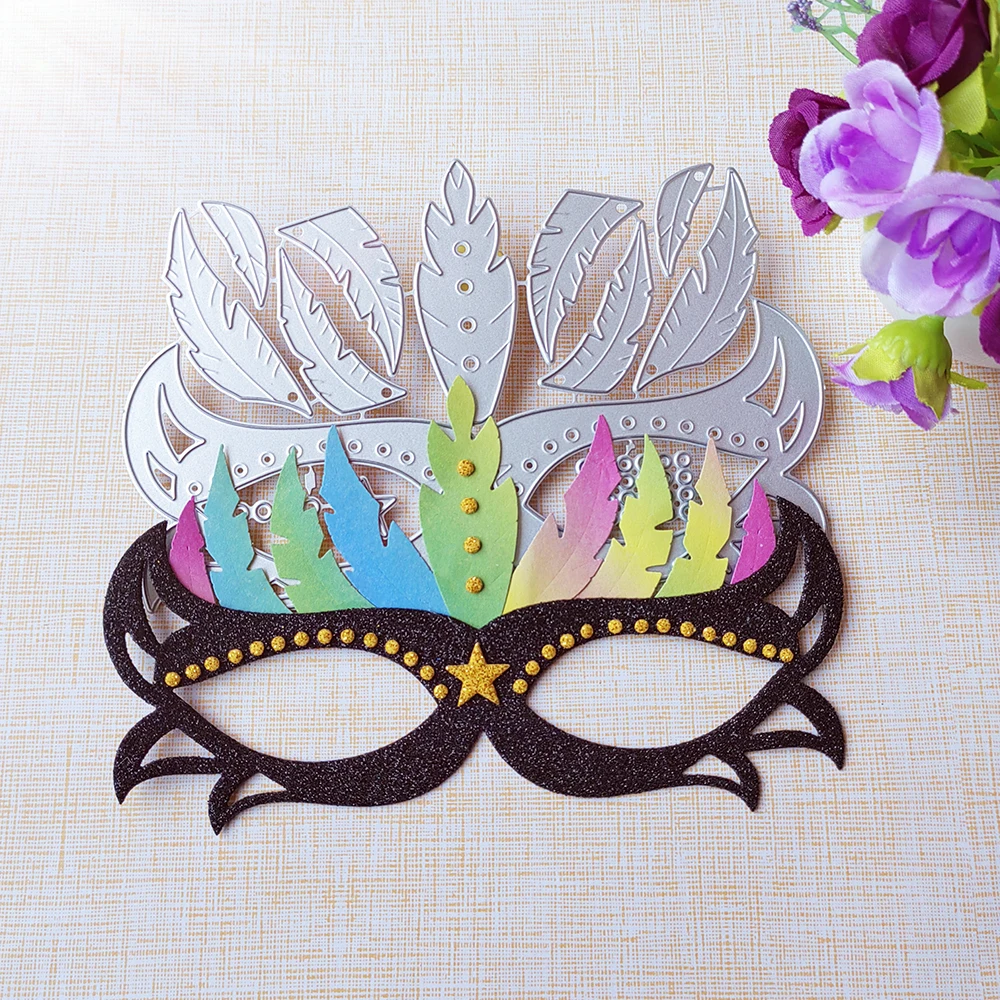 

New and Exquisite Glasses Mask cutting dies scrapbook decoration embossed photo album decoration card making DIY crafts