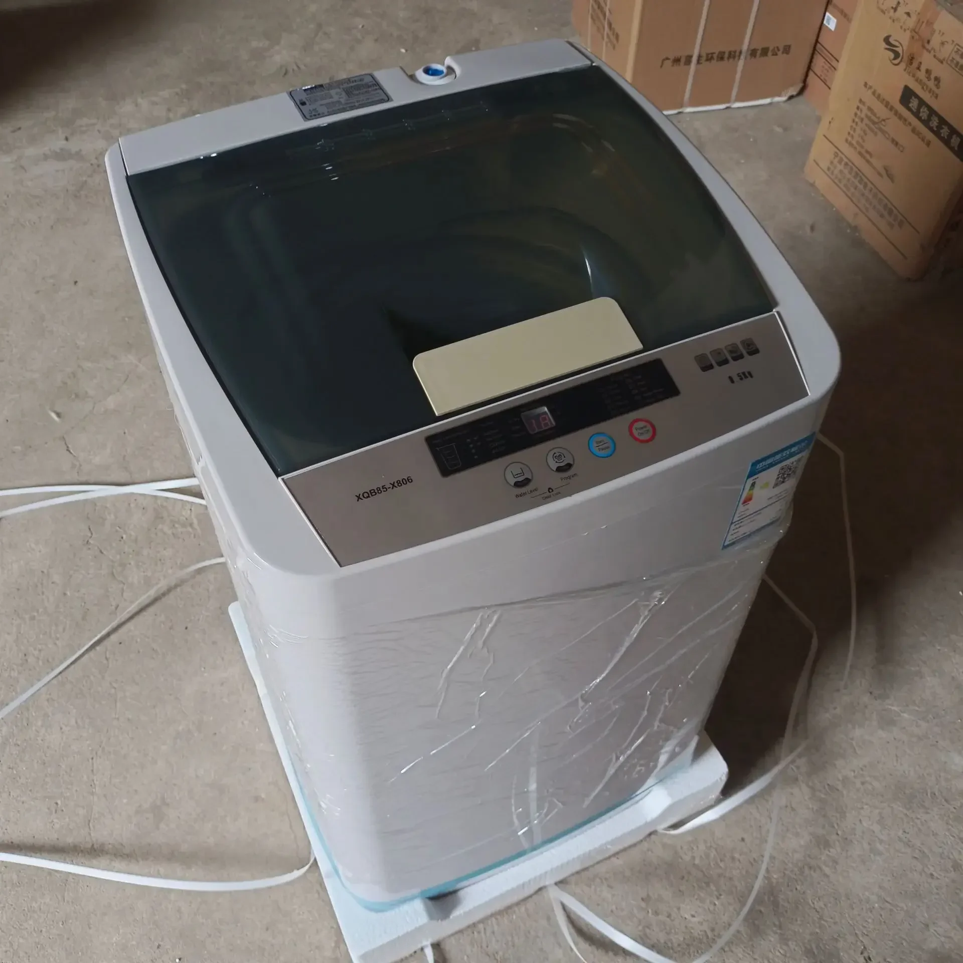 8.5kg Small Fully Automatic Washing Machine with Top-load Washer Single Tub Washer Laundry Machine Clothes Washer and Dryer 6