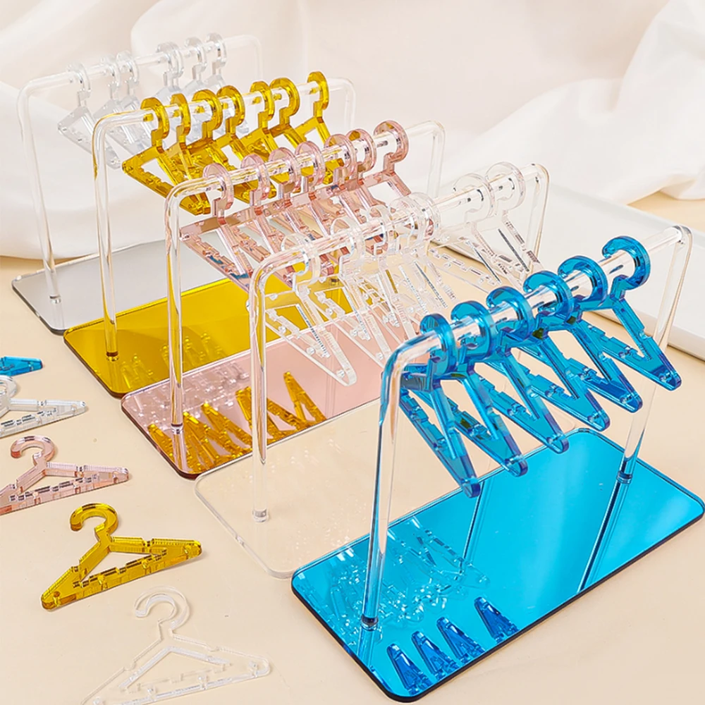 EarringsDisplayStandwith8MiniCoatHangersAcrylicEarringHolder