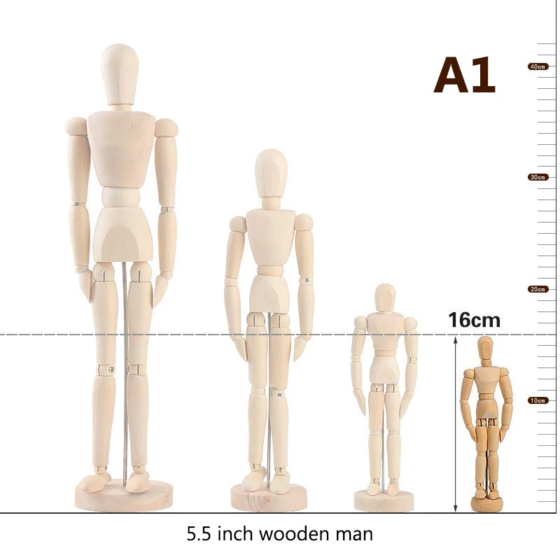 Artist Wooden Manikin Mannequin Sketch Sculpting Lay Figure Drawing Model  Jointed Doll Movable Limbs Body Toys G03 Drop ship - AliExpress