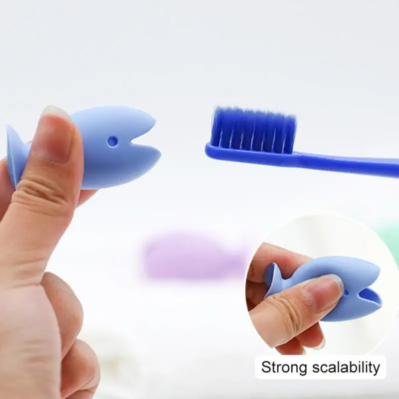 Tooth Brush Cover Cap Stand Toothbrush Holder With Suction Cup Portable Travel Toothbrush Head Cover Protector Fish Shape Holder toothbrush holder,toothbrush covers