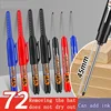8PCS 45mm Tip Waterproof Long Head Marker Pen Quick-Dry Ink Woodworking Black Red Blue Long Head Nib Deep Hole Tile Carpenter 2