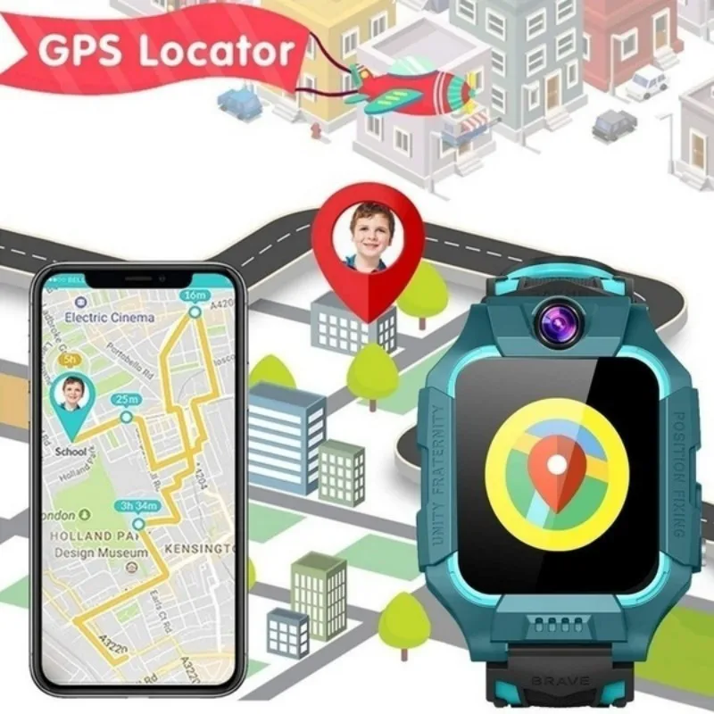 

Kids Smart Watch 2G Sim Card SOS Call LBS Tracker Camera Voice Chat Math Game Flashlight Waterproof Children SmartWatch For Kids