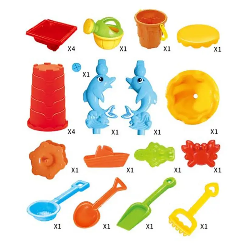 Kids Sand and Water for Play Table Garden Sandpit for Play Set 3