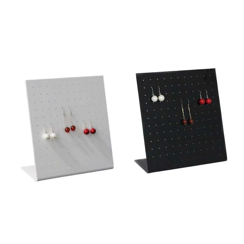 114 /64pairs Earrings Ear Studs Board Jewelry Packaging Display Organizer Rack Acrylic Ear Bone Stud Pendulum Shows hexagon wooden necklace jewelry rack storage board hanging necklace display rack pendant holder jewelry rack jewelry organizer