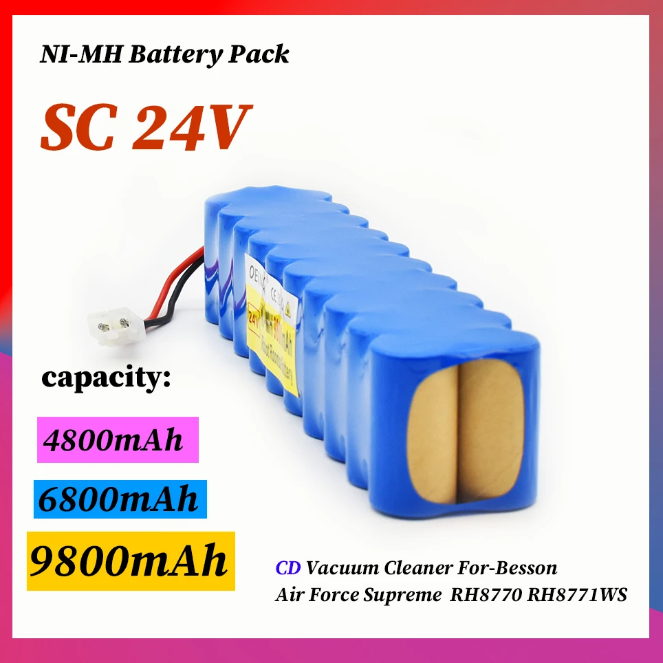 Batterie pour aspirateur Rowenta 24V Ni laissée, PackCD, Besson Air