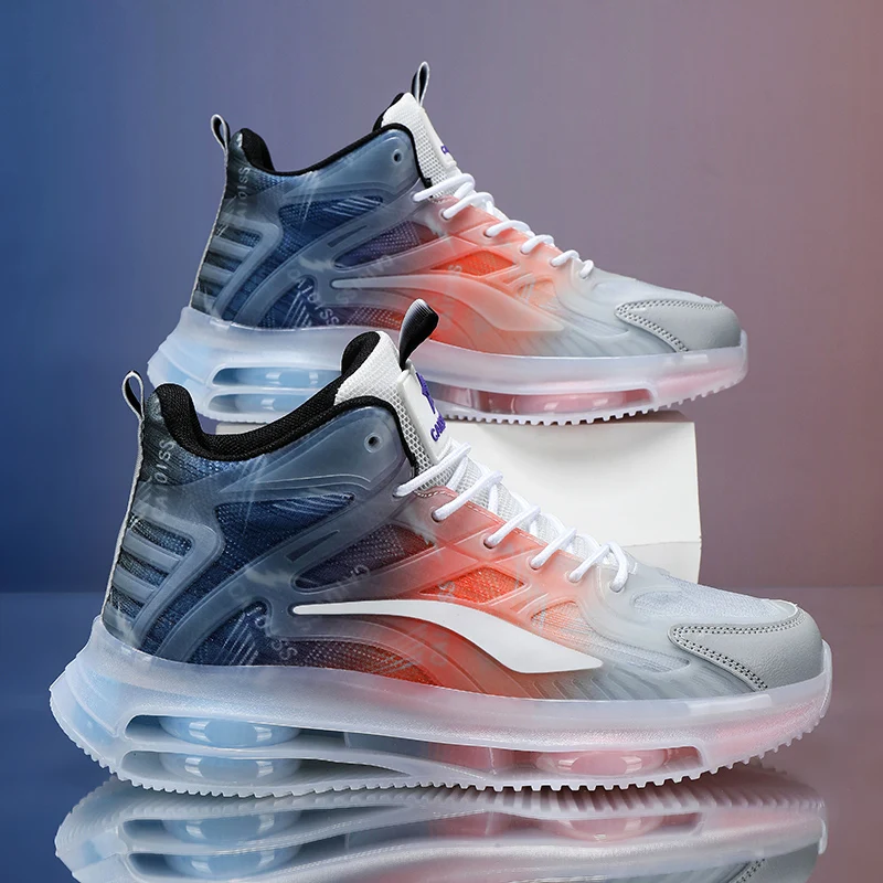 Men's Shoes, Retro High-Top Shoes for Couples, Lace-Up Design, Round Toe with Comfortable Lining Suitable for Autumn and Winter Outdoor Running, Hiking, Work, Dating, Casual Wear—Street Style Suitable for Everyday Wear