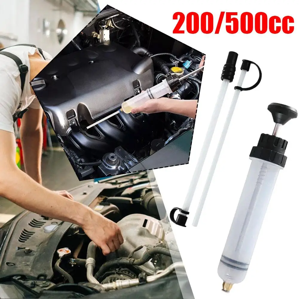 

200/500cc автомобильный экстрактор масла и жидкости, автоматический шприц для замены масла с жидкостью, эвакуатор, топливный Масляный шланг, ручной насос для замены и всасывания F L6f6
