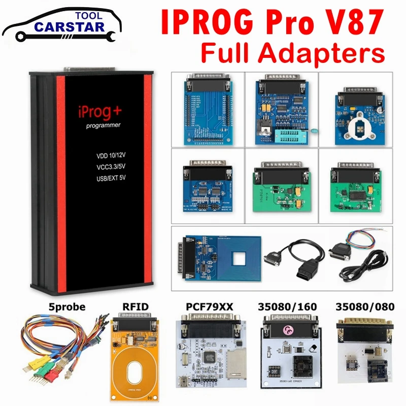 

IPROG Pro V87 Full Set Iprog Programmer Tool Auto Key Programmer Tool Replace Carprog/Digiprg