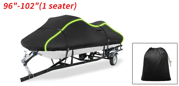 UXCELL für Jet-Ski-Abdeckung, wasserdicht, für alle Jahreszeiten, PWC-Abdeckung, anhängerbar, langlebiges Marinequalitätsmaterial für den Schutz im Innen- und Außenbereich – Detail 1