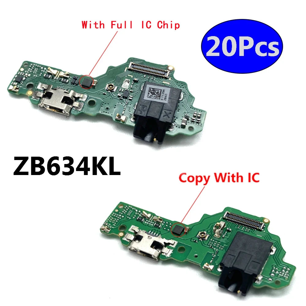 

20Pcs，USB Charge Port Dock Connector Charging Board Main Motherboard Flex Cable For Asus Zenfone Max Plus (M2) ZB634KL A001D