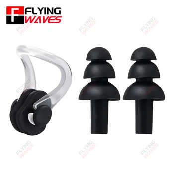 1 Set Silicone Swimming Earplugs Nose clip 1