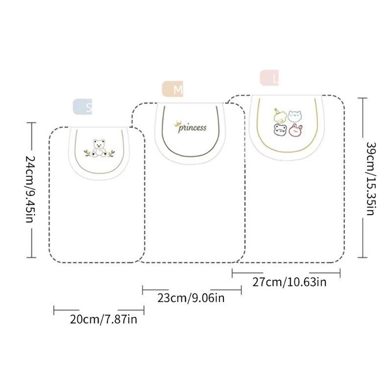 N80C 2Pcs Sweat Absorbent Back Towel Wet Pad Wipes Breathable Kids Product Essential