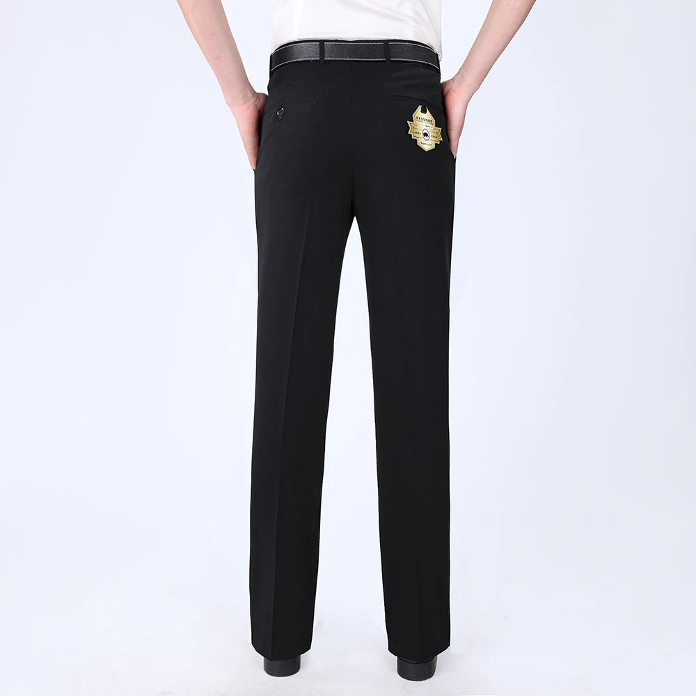 Summer Men Business Thin Silk Pants 29-56 Male Big Size Formal Classic Breathable Office Baggy Suit Trousers