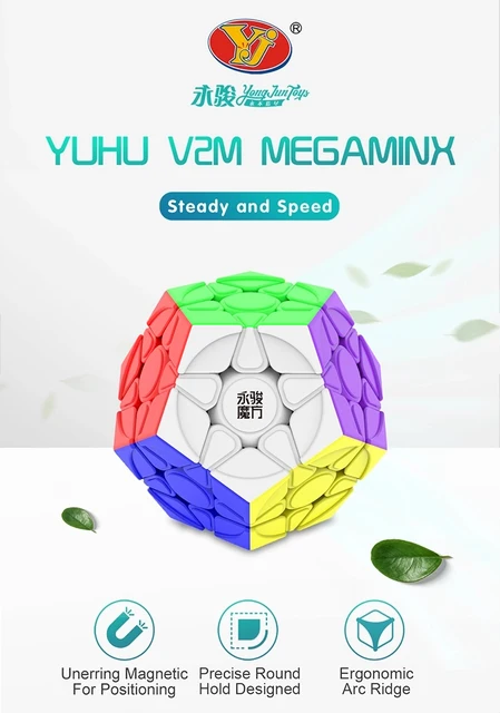 [Picube] YJ Yuhu Magnetic Megaminx Stickerless Speed Cube Speed Puzzle Cube Yongjun Yuhu V2 M Megaminx Cube Puzzle Toys YJ 2