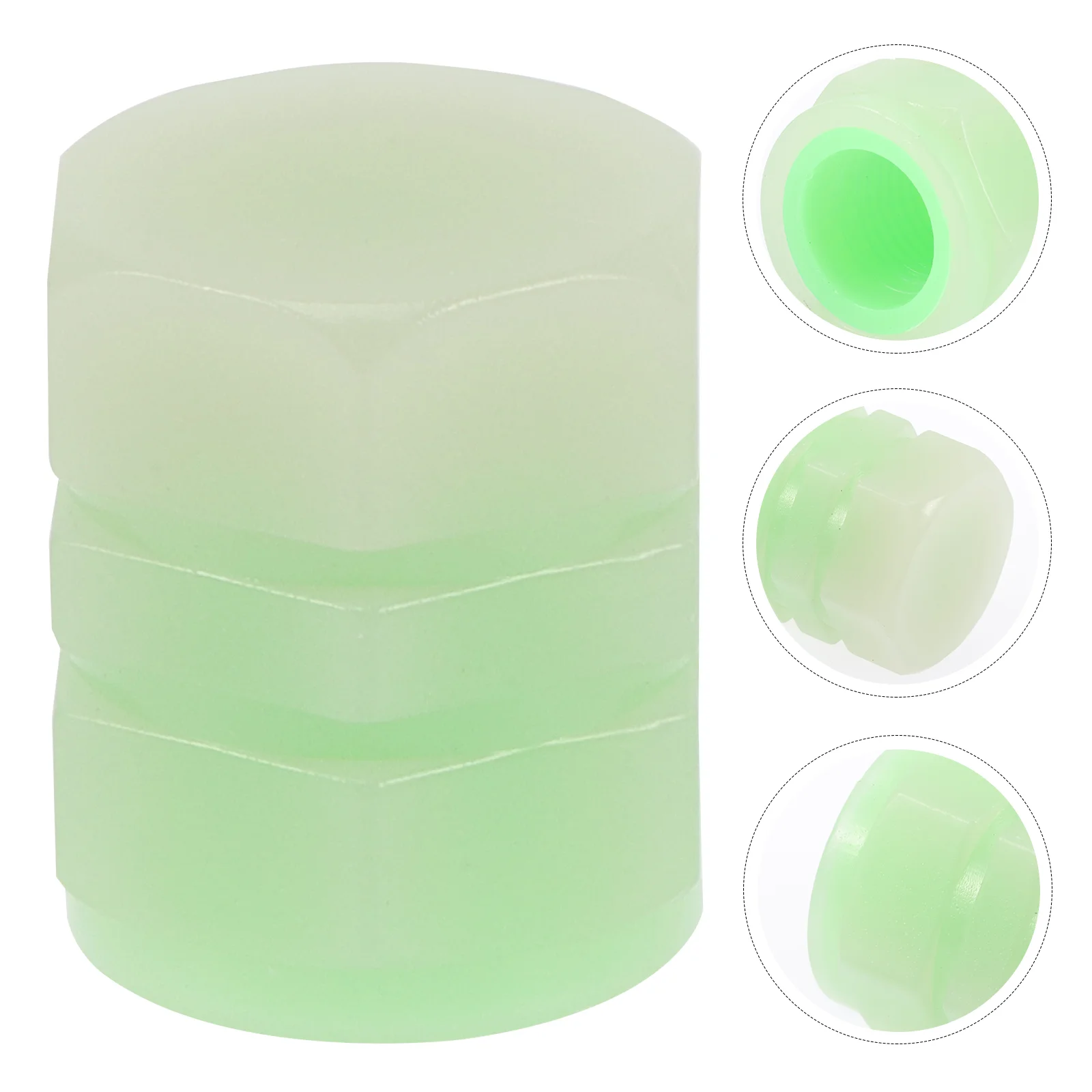 

16 Pcs Car Tire Valves Stem Caps Tyre Rubber Air Nozzle Cover Luminous Tire Caps