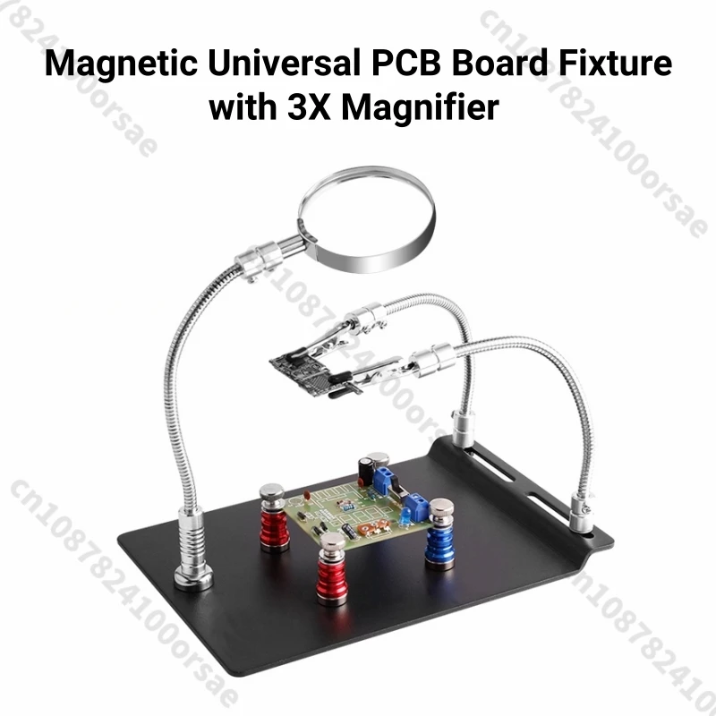 Pcb Debugging Magnets Universal Magnetic PCB Board Fixture Flexible Metal Arms with 3X ...
