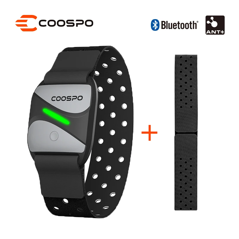 

CooSpo HW807 HRV Heart Rate Monitor Armband Optical Outdoor Fitness Sensor Bluetooth 5.0 ANT+ IP67 Running Cycling for Wahoo