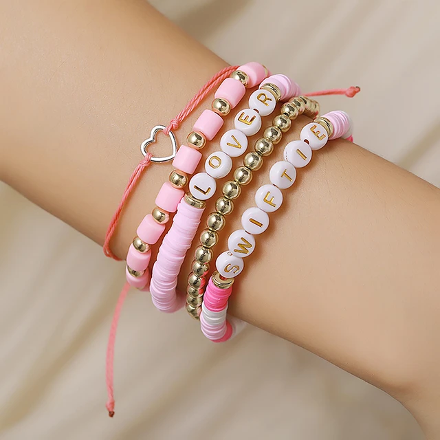 Pink Swiftie Lover Bracelet Set