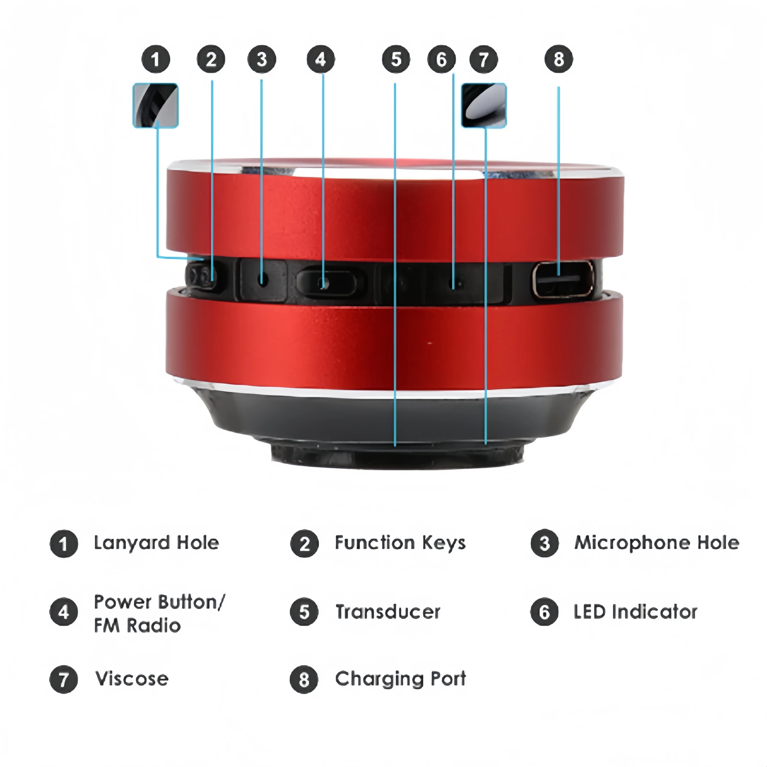 Bone Conduction Wireless Speaker Mini Carry High Fidelity Sound Quality with Absorbable Suction Cup Wireless TWS Speaker