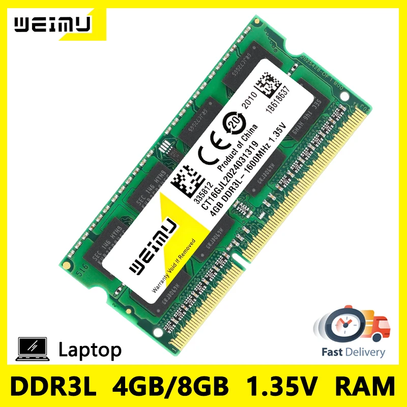 DDR3 DDR3L 4GB 8GB Notebook Memory Ram PC3 1.5V PC3L 1.35V 204Pin 1066 1333 1600Mhz