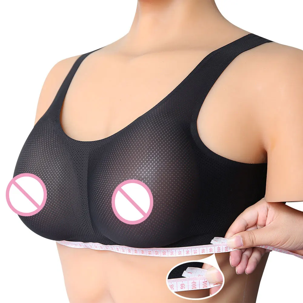 Artificial Silicone Breast Plate Realistic Boobs Enhancer, High Collar  Style Mastectomy Vest Prosthetics Breast Cup, Short Design, for Weddings