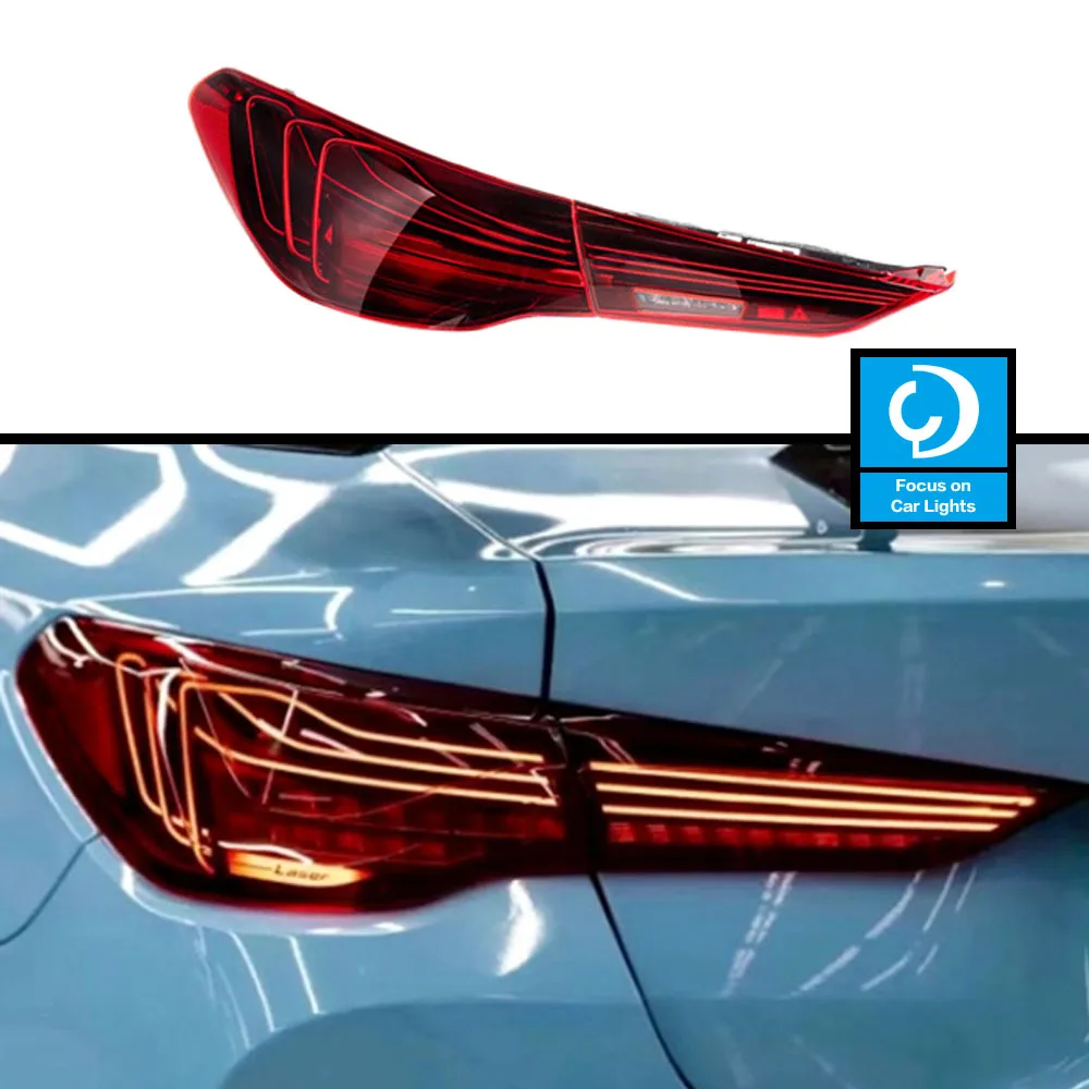 

Задний фонарь для BMW, новая серия 4, задний фонарь с реальным лазерным рисунком, G22, G23, G82 M, 4, 425I, 430, CSL Line, I4, светодиодный обновленный лазерный задний фонарь в сборе