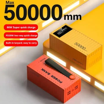 Power Bank da 50000 mAh Caricatore PD da 22,5 W Powerbank Stazione di alimentazione di grande capacità della batteria Ricarica rapida per IPhone Xiaomi Huawei