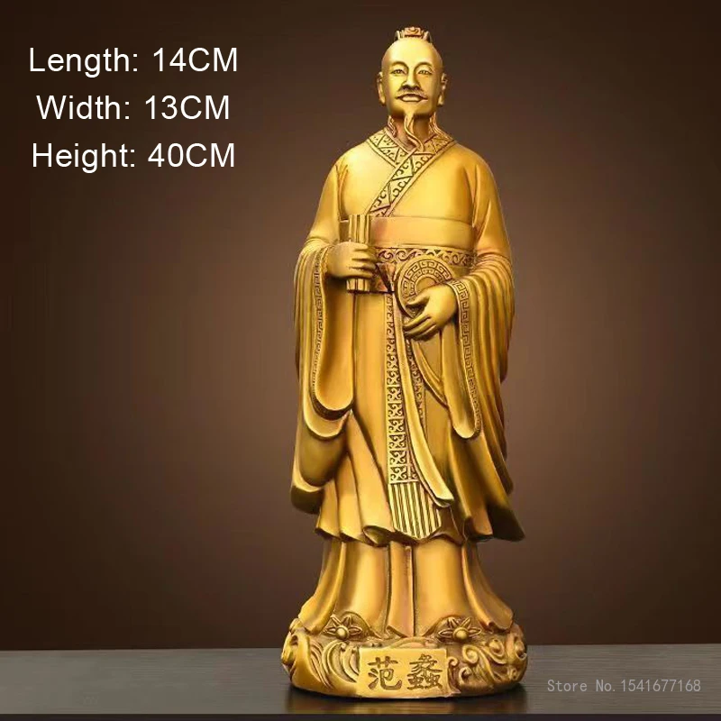 God of Wealth ornament Buddha Statue, Pure Copper, Home Decoration, Living Room Opening Office, enshrines Buddha Hall, Gift, 1Pc