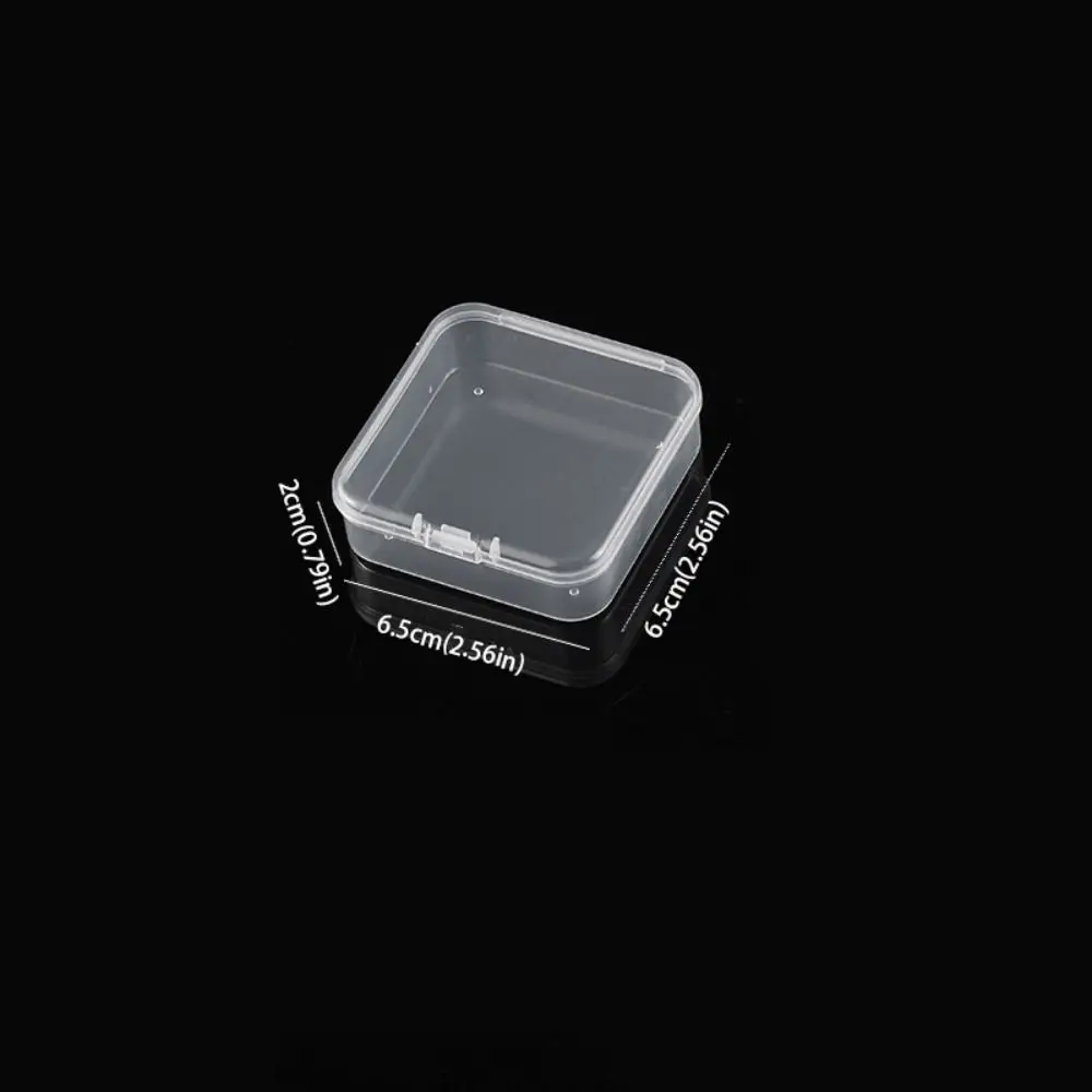 Compact Clear Multi-Purpose Storage Box with Lid for Jewelry and Accessories