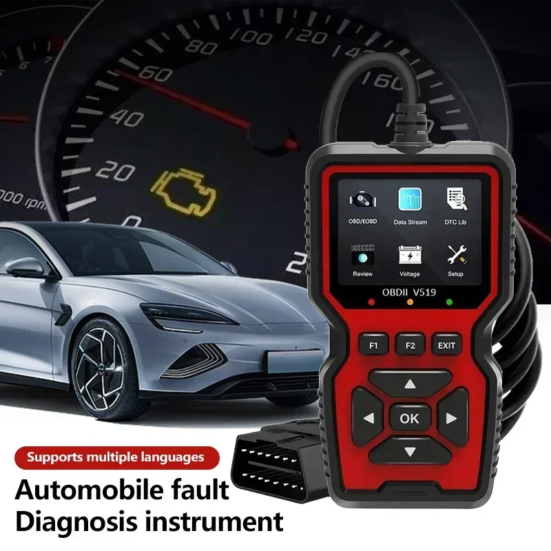 V519 Real-time Oxygen Sensor Test Automobile Fault Detector ELM327 OBD II EOBD Code Reader V317 Car Diagnostic Tool