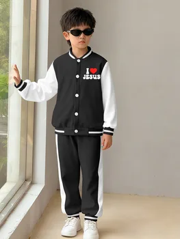 Baseball uniform | for boys and girls | outdoor casual | long-sleeve set |