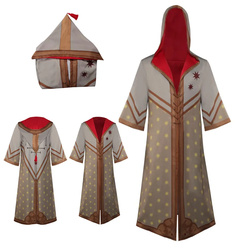 

True Historian Legacy Cosplay Costume Robe Hooded Coat Magic Outfits For Boys Men Adult Halloween Carnival Party RolePlay Suit